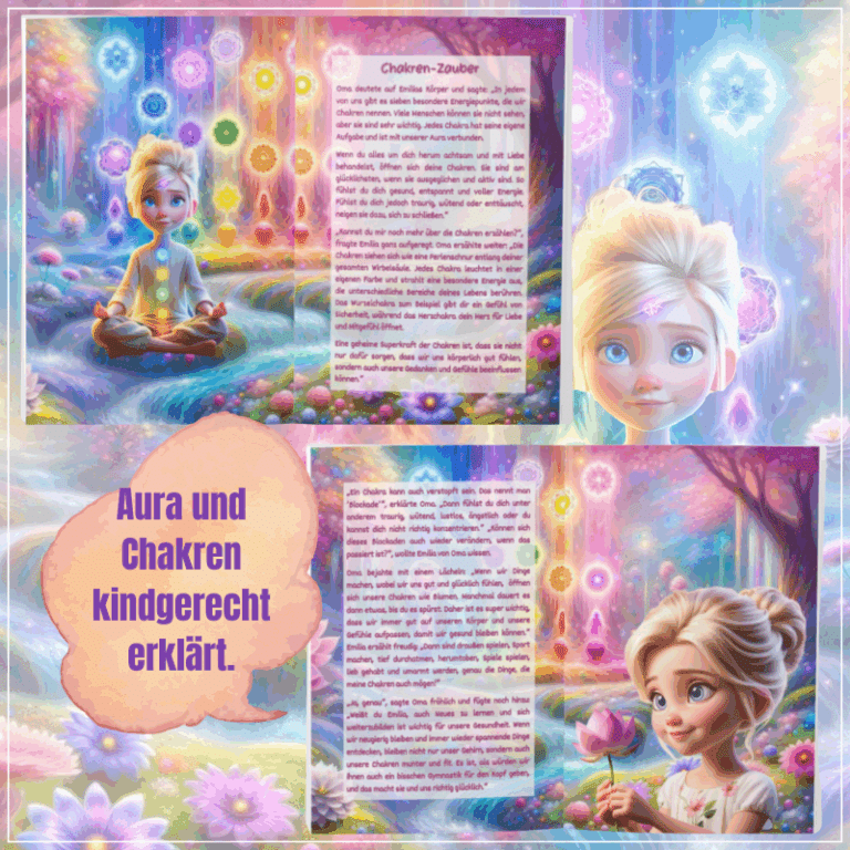 Aura und Chakren kindgerecht erklärt - mit Geschichte Bildern und Übungen zum Ausprobieren