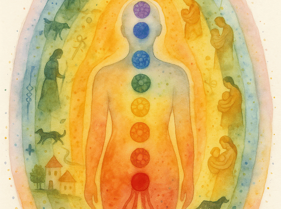 Die Aura Schicht für Schickt erforschen und heilen