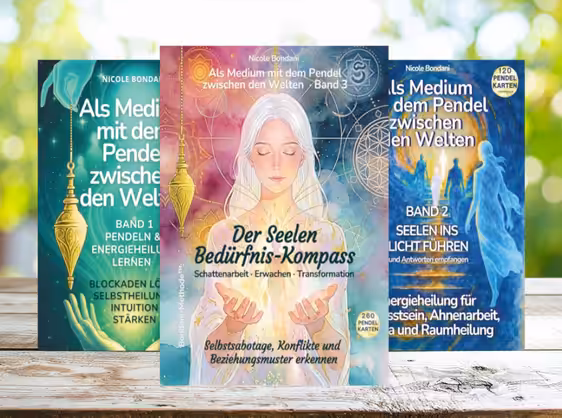 Mit der Bondani-Methode™ verbindet Nicole Bondani Pendeln, Bewusstseinsarbeit, Schattenintegration und seelische Selbsterkenntnis zu einem klaren Weg nach innen.