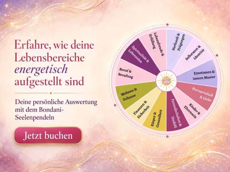 Erfahre, wie deine Lebensbereiche energetisch aufgestellt sind