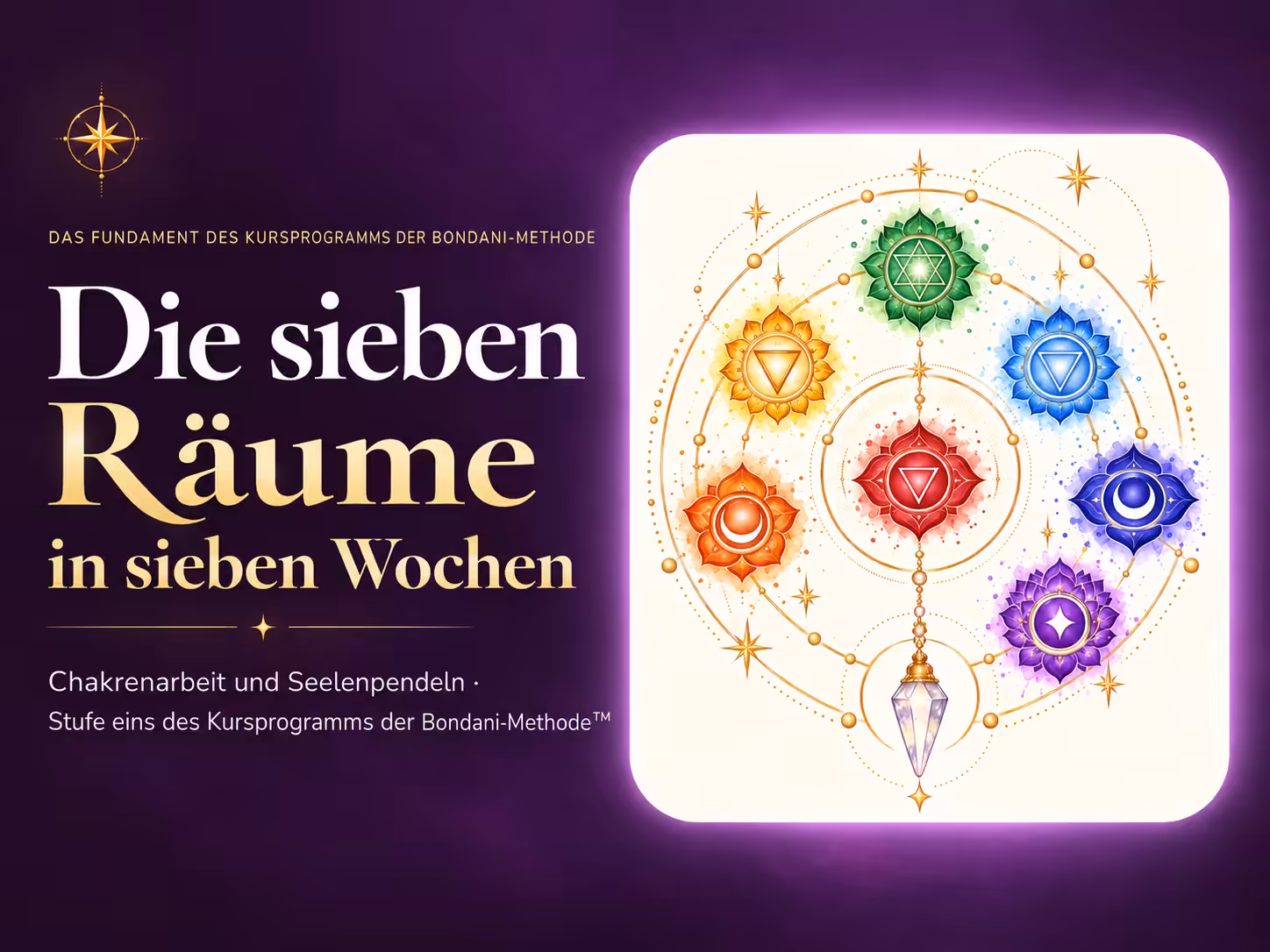Chakren-Kurs Deine sieben R&auml;ume, das Fundament des Kursprogramms der Bondani-Methode